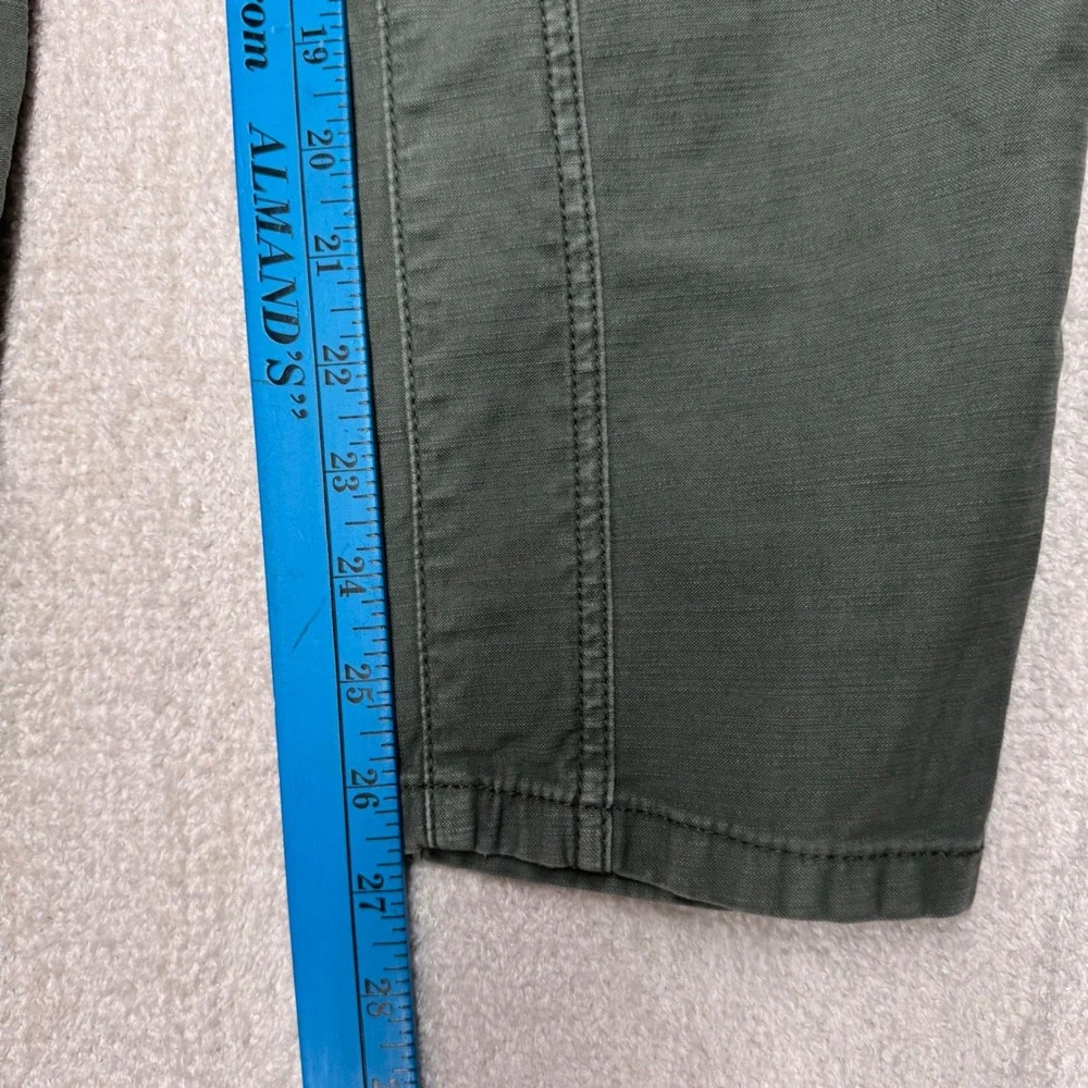 Pilcro Women's Size 26 Olive Green Utility Pants Patch Pocket Straight Leg